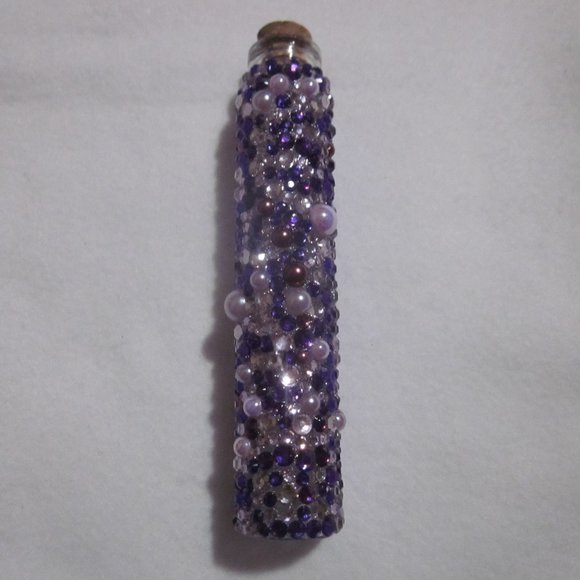 Multi Purple Bling Empty Potion Bottle. - Picture 1 of 4